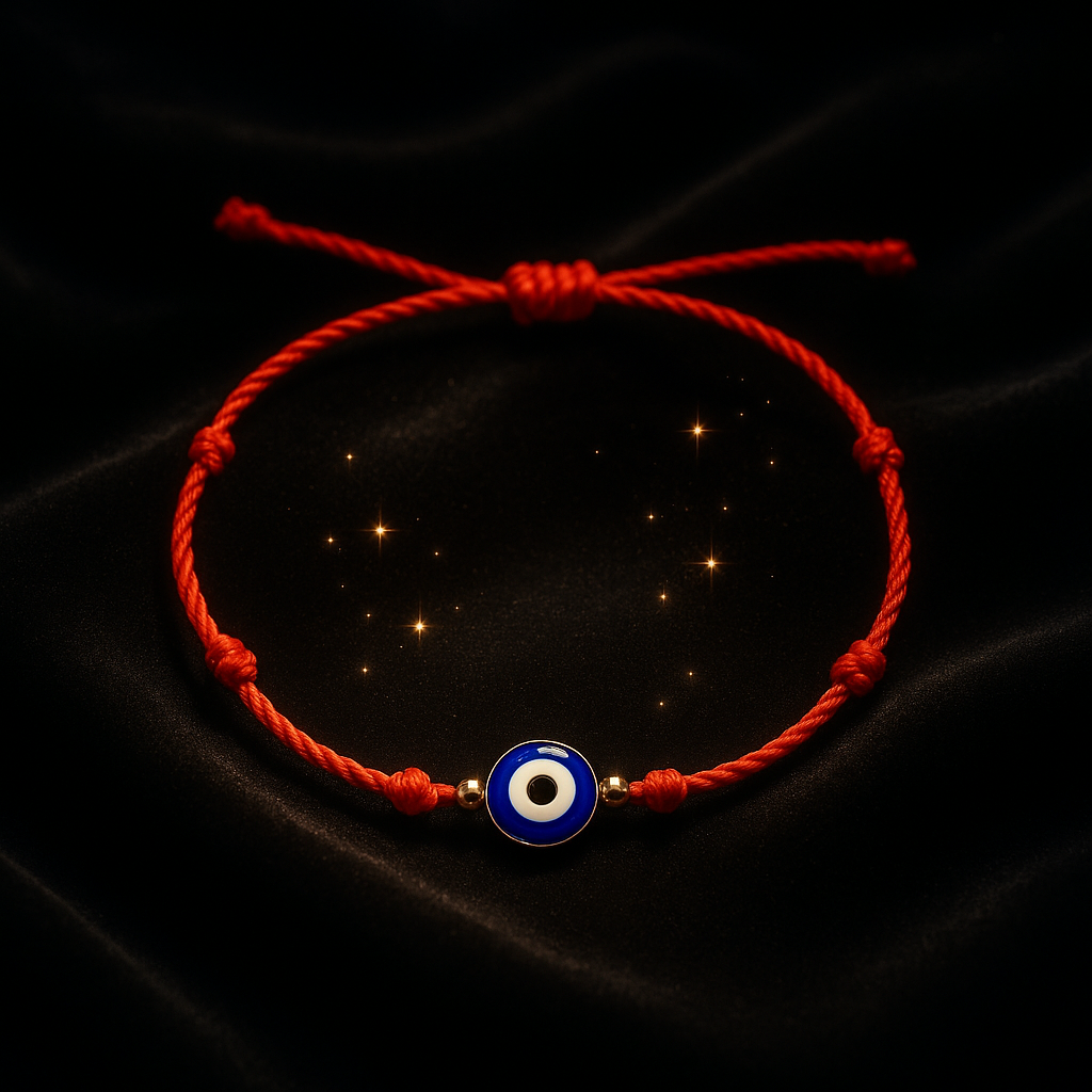 7 Knots Red Evil Eye Braided Bracelet — Lucky Amulet