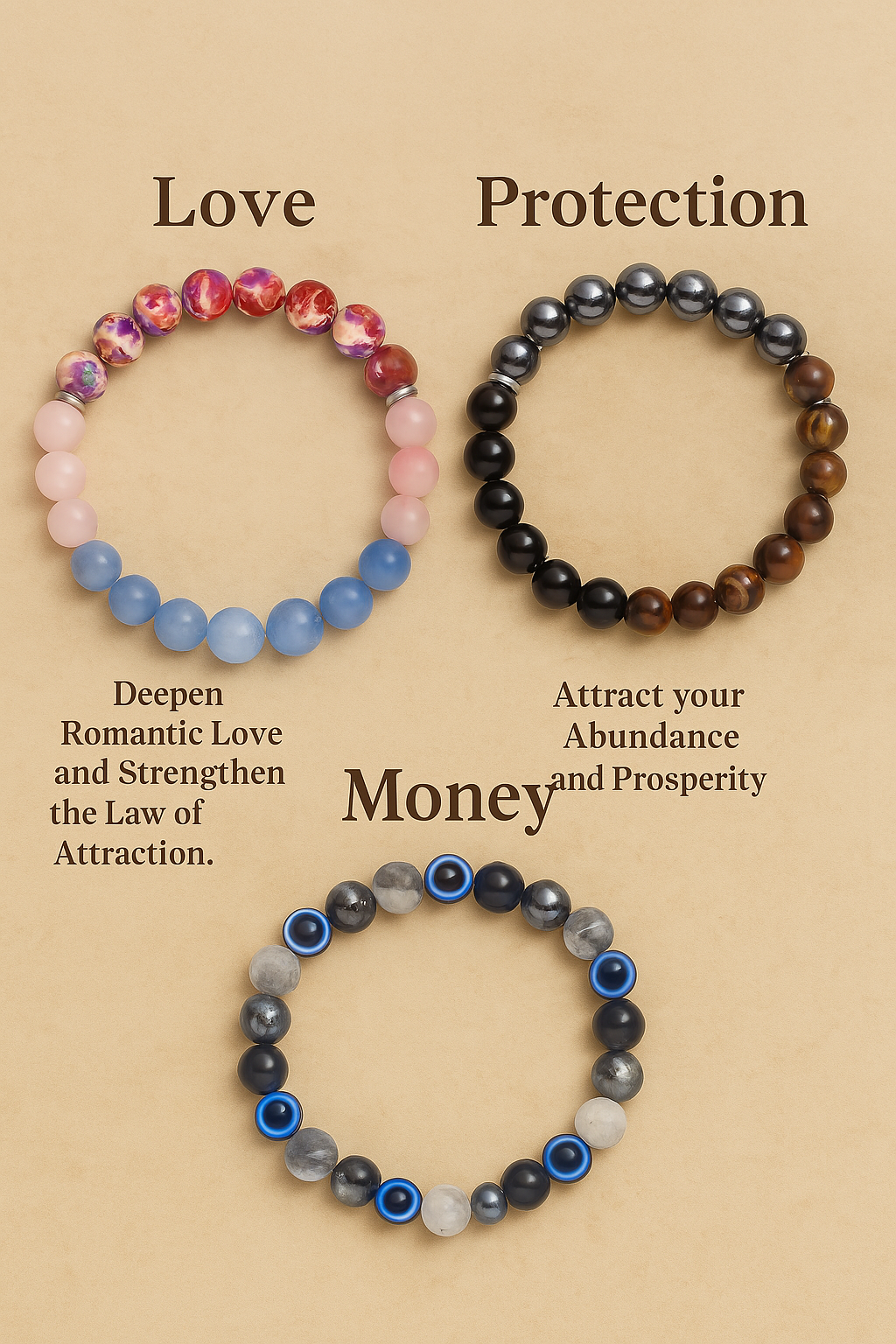 Abundance Magnet Bracelet – Natural Stone Energy Blend