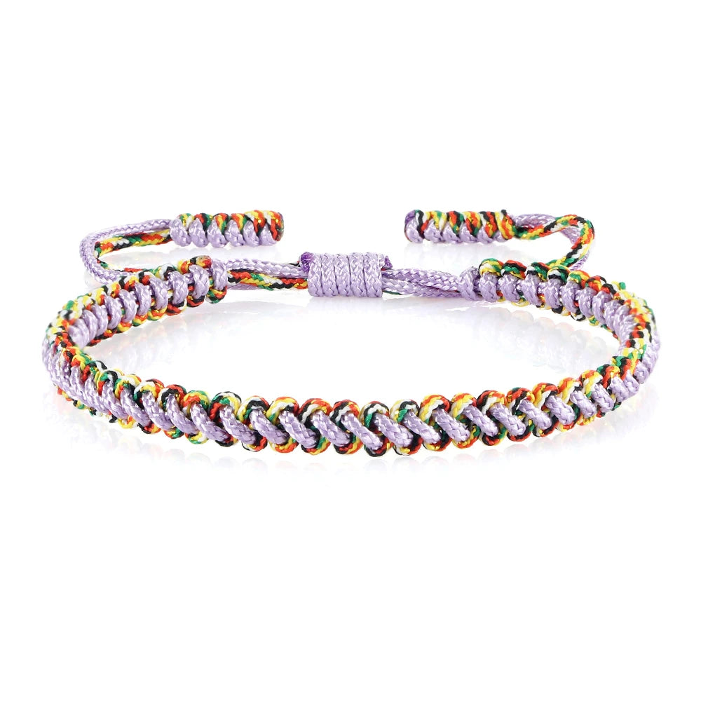 Tibetan Intention Bracelet – Handwoven Ritual Thread