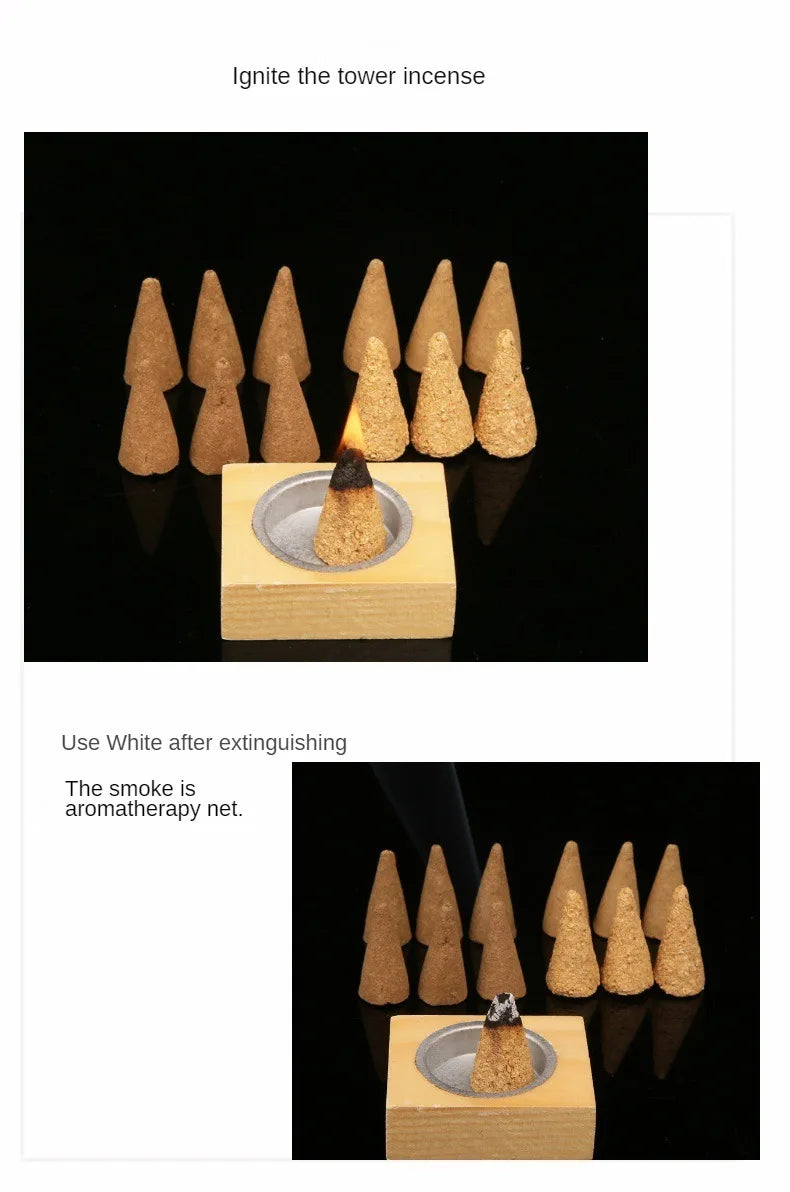 🌿Palo Santo & White Sage Cones – Cleansing Incense for Ritual & Daily Energy Shift