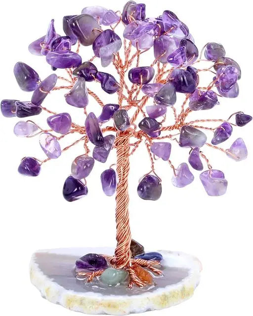 Crystal Money Tree 🌳 – Mini Tree of Life for Prosperity, Energy & Harmony
