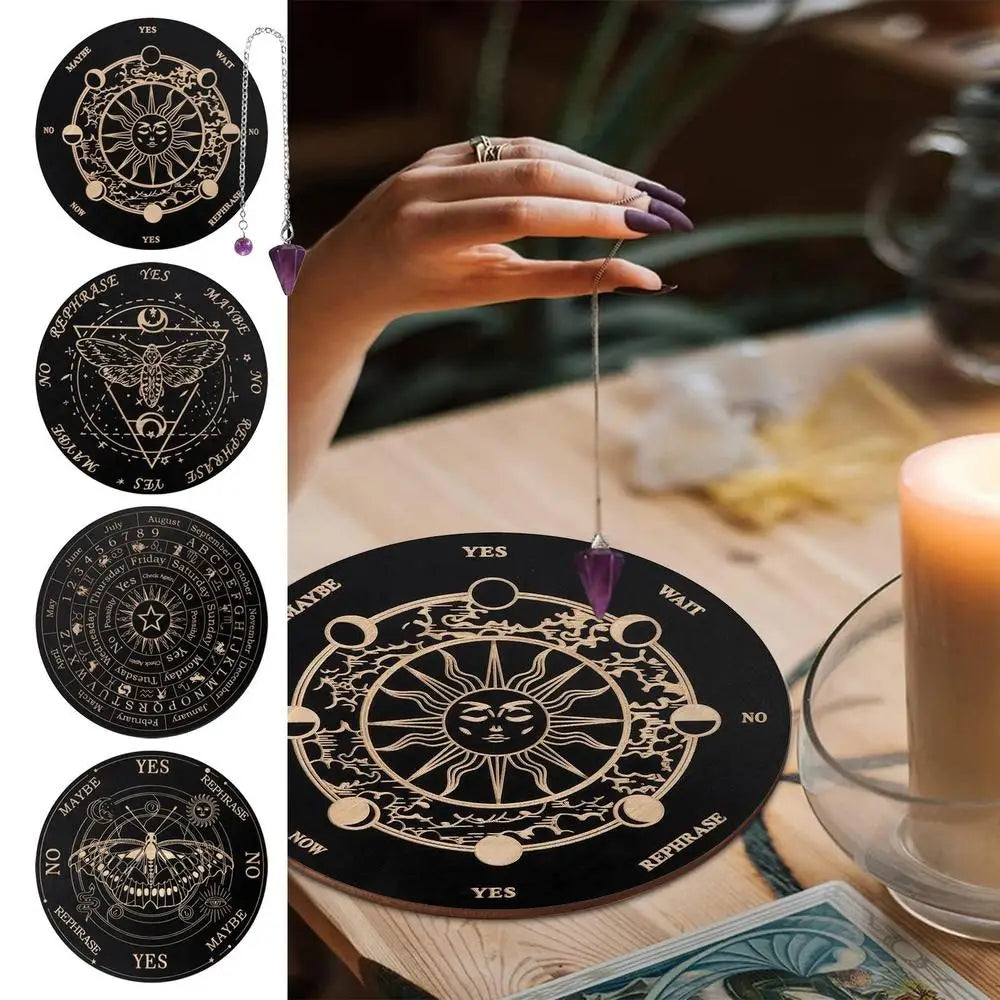 Pendulum Divination Board 🧿 – Spirit Guidance & Decision Tool for Rituals