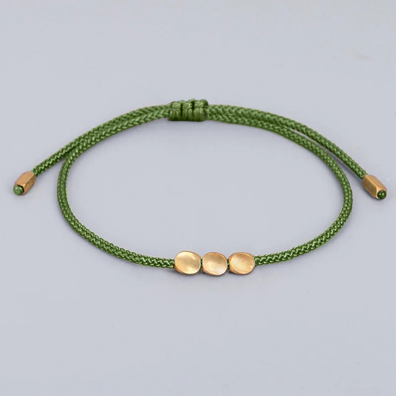 Copper Energy Bracelet – Ritual Thread in Protective Colors