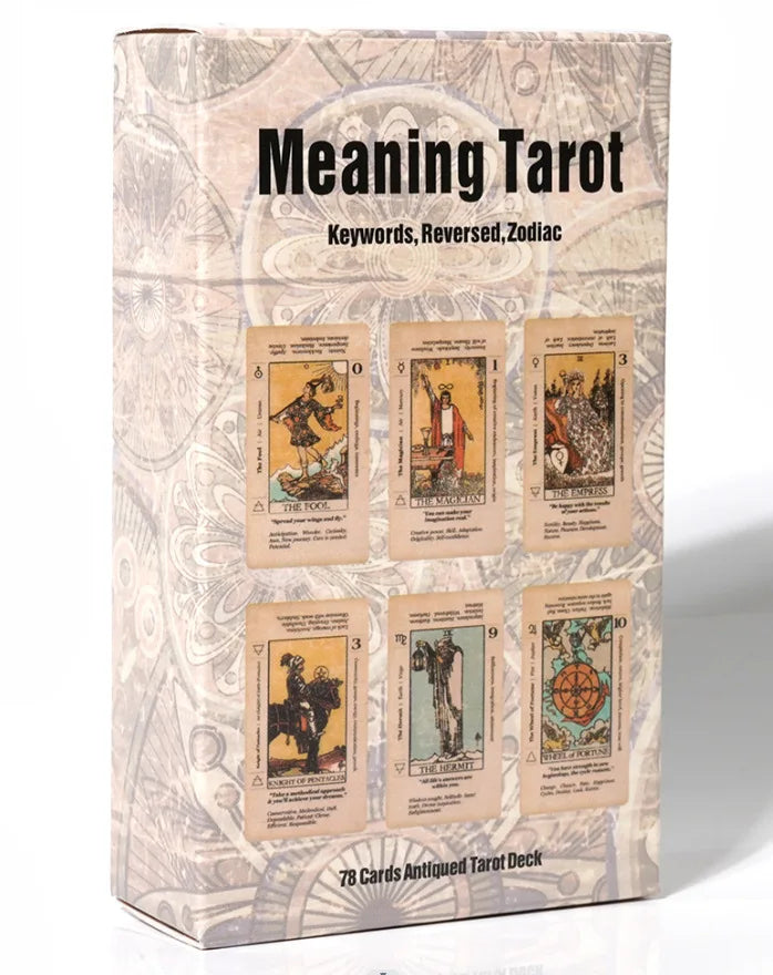 🃏 Beginner’s Tarot Deck – Pocket-Size Cards with Keywords & Reversed Meanings