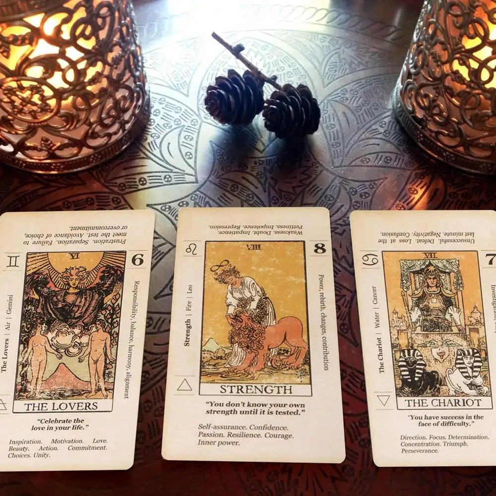 🃏 Beginner’s Tarot Deck – Pocket-Size Cards with Keywords & Reversed Meanings