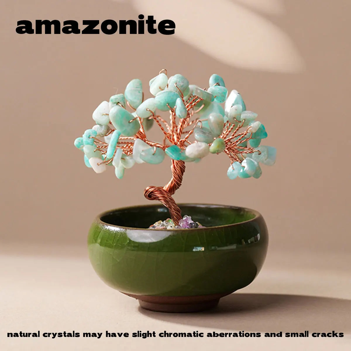 Mini Crystal Life Tree 🌸 – Handmade Energy Tree with Flower Pot Base for Harmony & Healing
