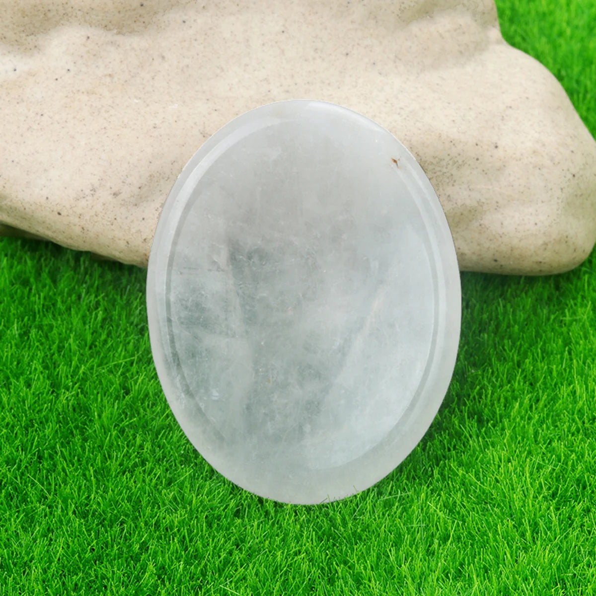 🫶 Thumb Worry Stone – Pocket-Sized Calm & Crystal Focus