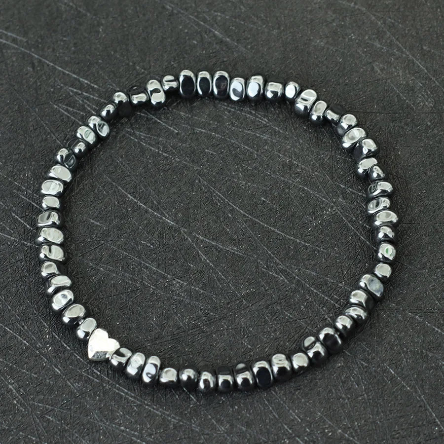 Hematite Grounding Bracelet – Raw Strength & Calm Focus