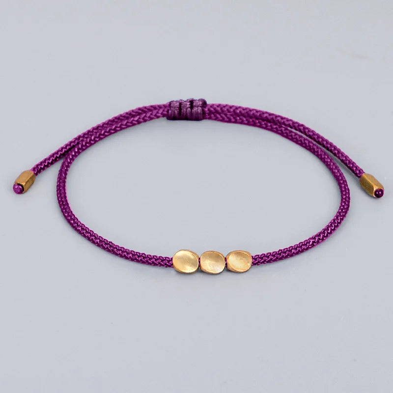 Copper Energy Bracelet – Ritual Thread in Protective Colors