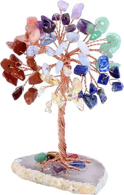 Crystal Money Tree 🌳 – Mini Tree of Life for Prosperity, Energy & Harmony
