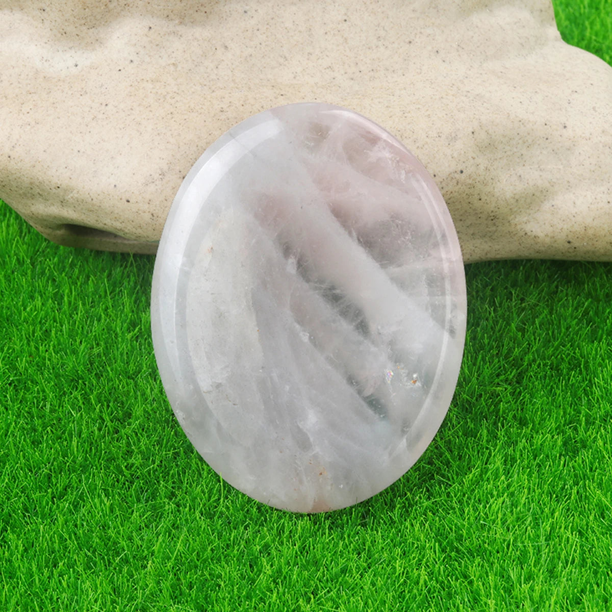 🫶 Thumb Worry Stone – Pocket-Sized Calm & Crystal Focus