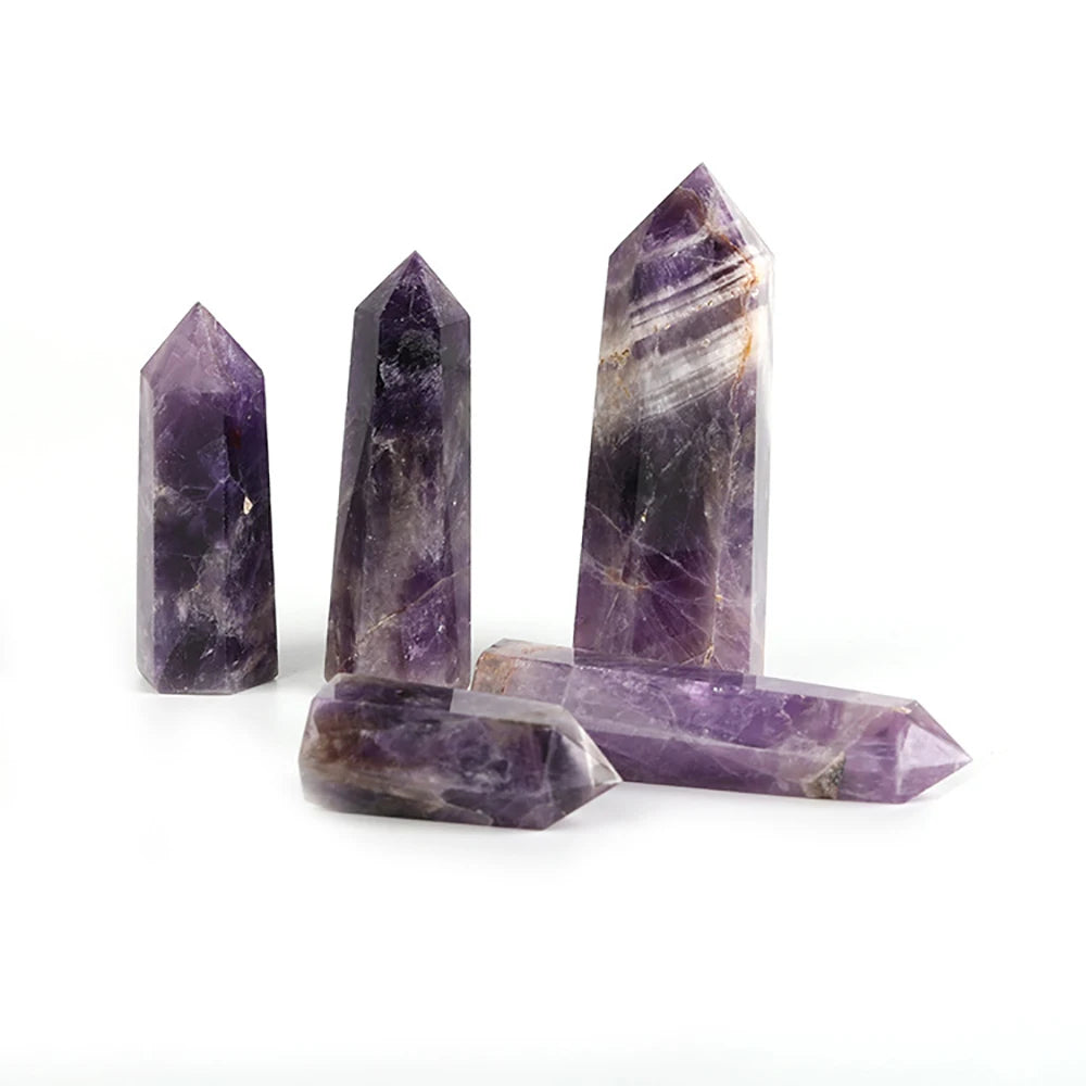 Amethyst Obelisk โ Intuition & Energy Clearing Crystal Tower