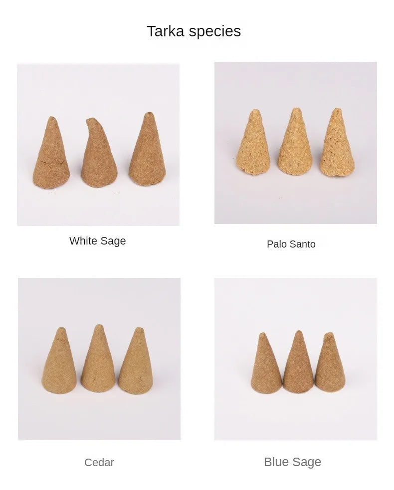 🌿Palo Santo & White Sage Cones – Cleansing Incense for Ritual & Daily Energy Shift