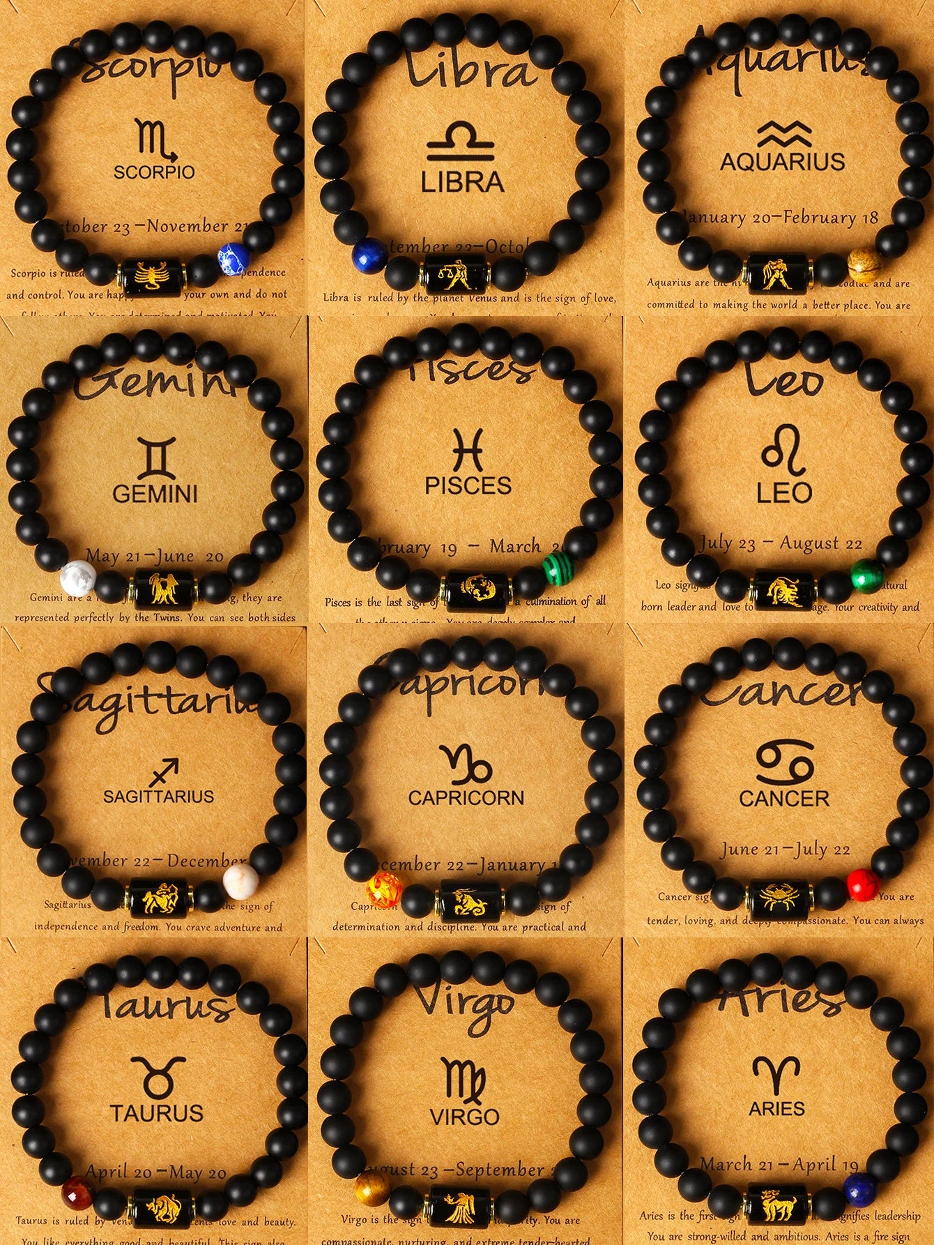 Zodiac Energy Bracelet – Natural Stone Ritual for Your Sign