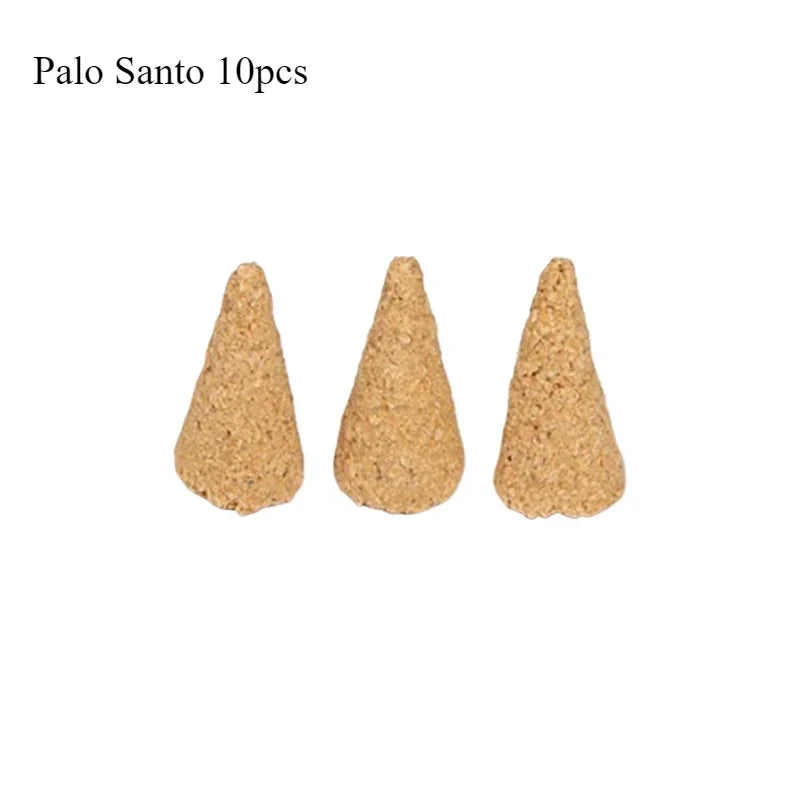 🌿Palo Santo & White Sage Cones – Cleansing Incense for Ritual & Daily Energy Shift