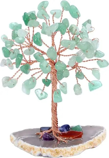 Crystal Money Tree 🌳 – Mini Tree of Life for Prosperity, Energy & Harmony