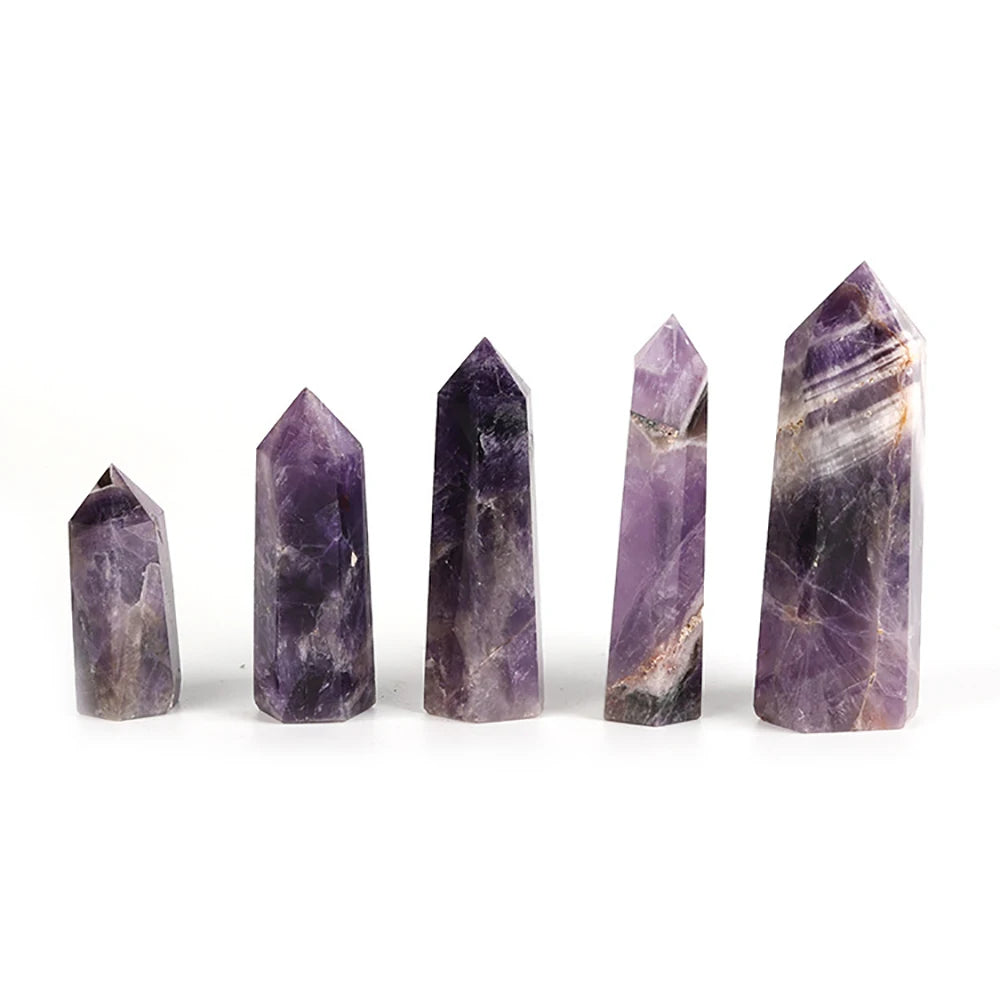 Amethyst Obelisk โ Intuition & Energy Clearing Crystal Tower