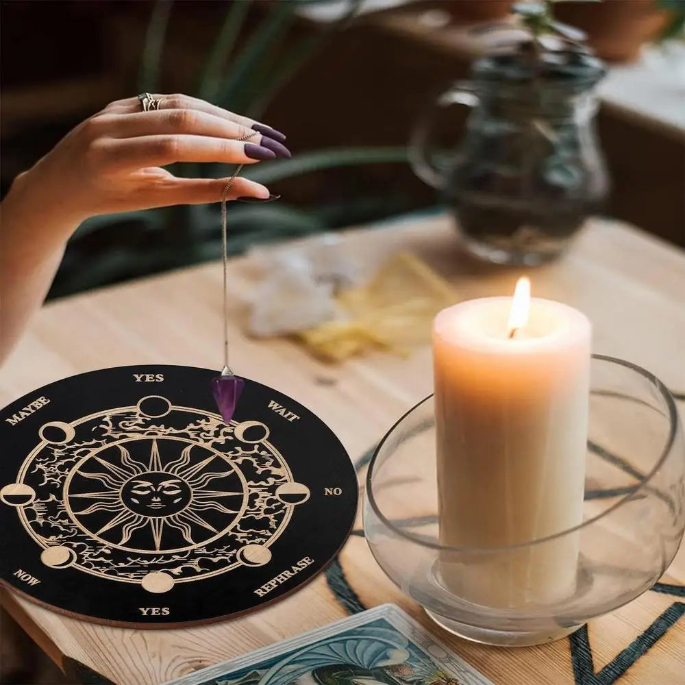 Pendulum Divination Board 🧿 – Spirit Guidance & Decision Tool for Rituals
