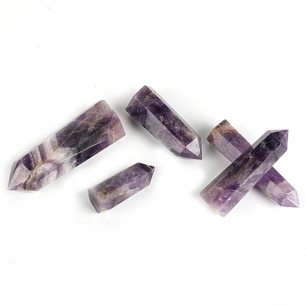 Amethyst Obelisk โ Intuition & Energy Clearing Crystal Tower