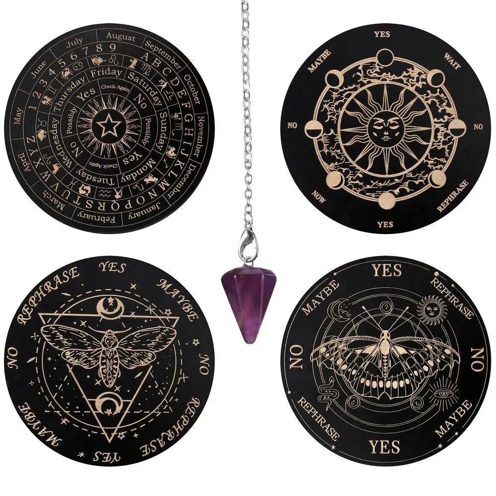 Pendulum Divination Board 🧿 – Spirit Guidance & Decision Tool for Rituals