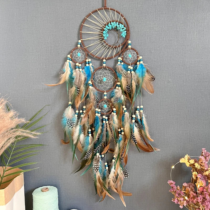 Tree of Life Dream Catcher 🌳 – Vintage Wind Chime for Harmony, Roots & Sleep Protection