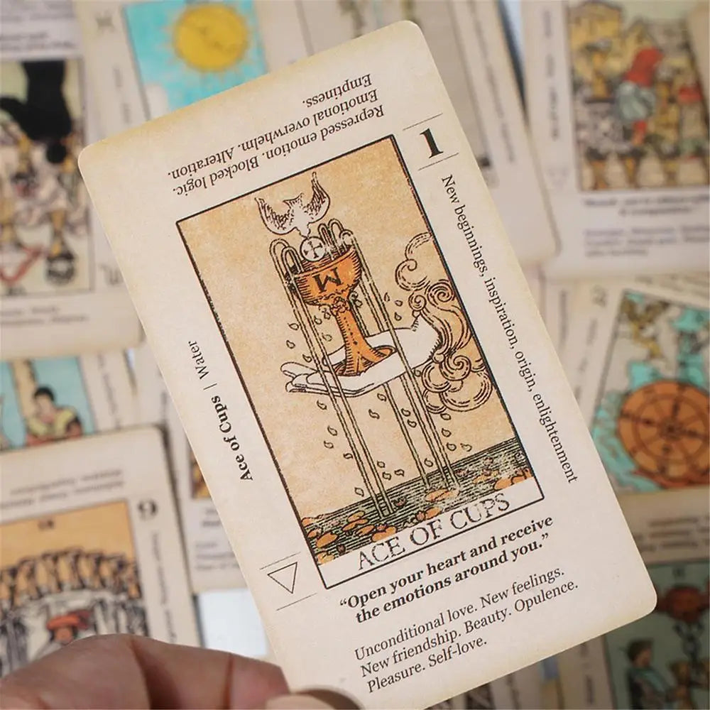 🃏 Beginner’s Tarot Deck – Pocket-Size Cards with Keywords & Reversed Meanings