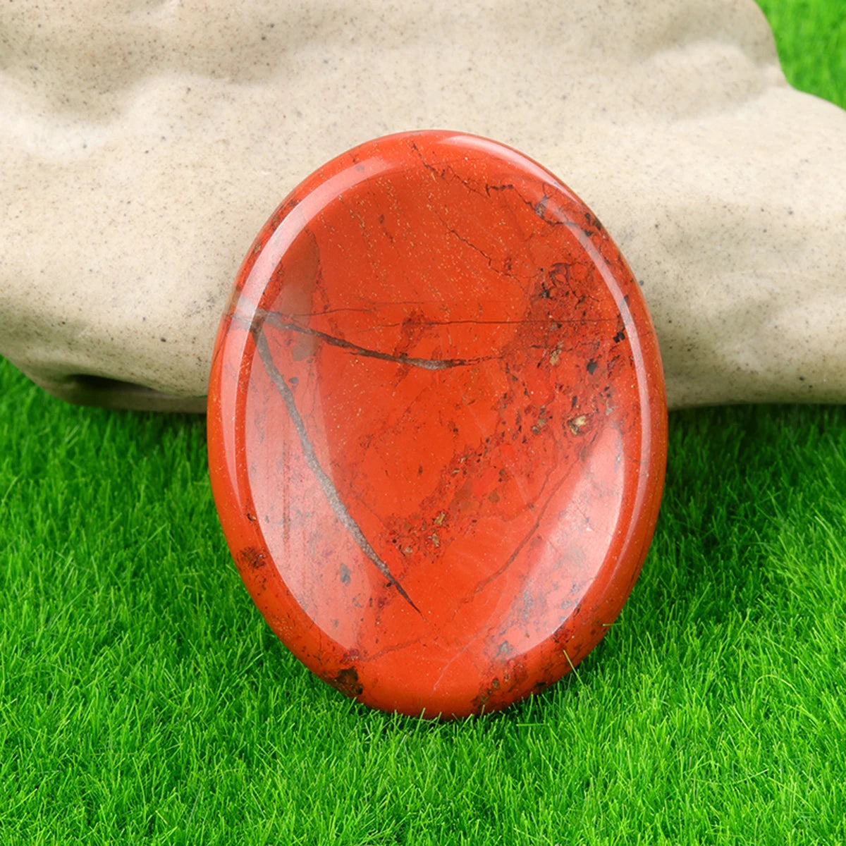 🫶 Thumb Worry Stone – Pocket-Sized Calm & Crystal Focus