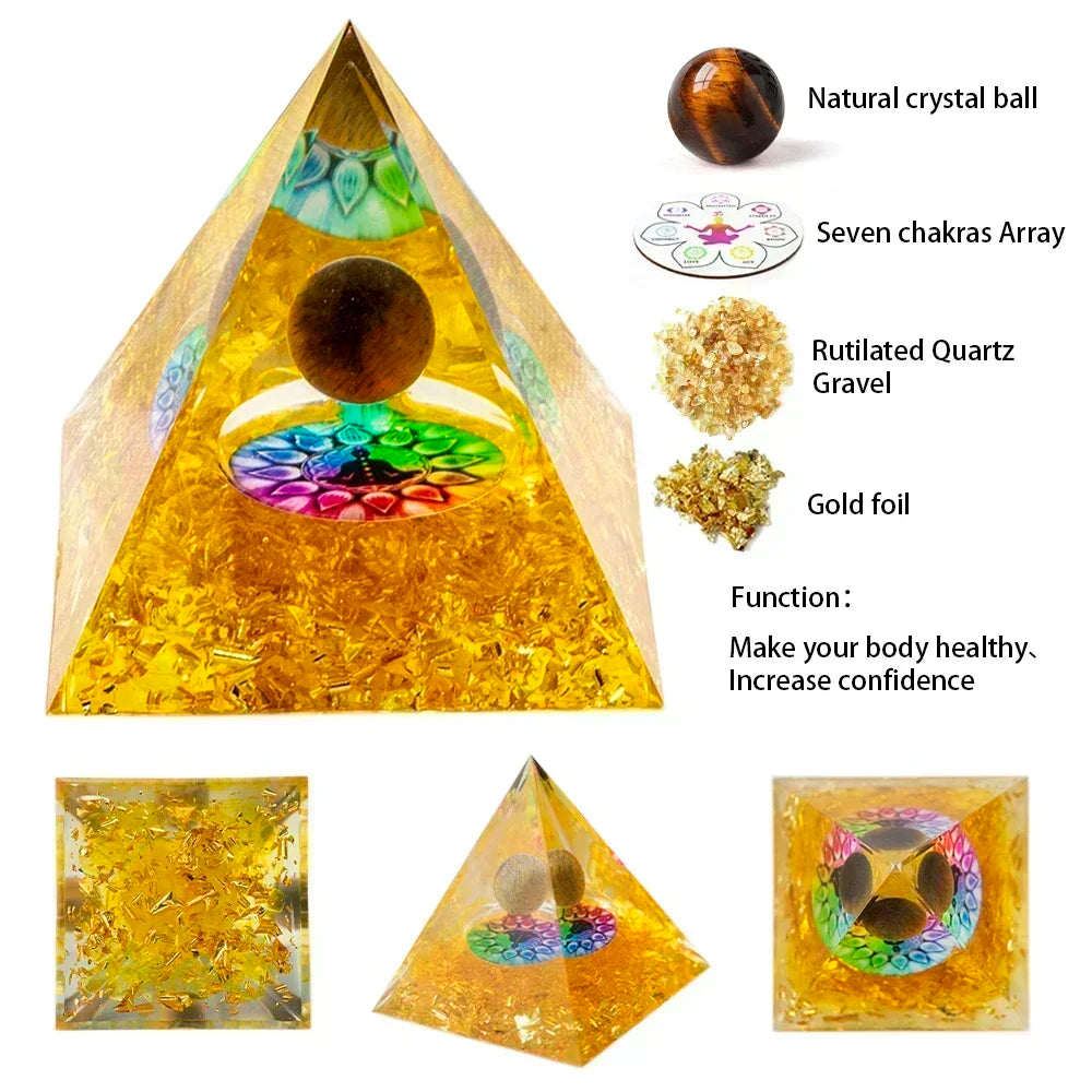 Crystal Energy Pyramid 🔺 – Chakra Balancing Generator for Healing & Home Harmony