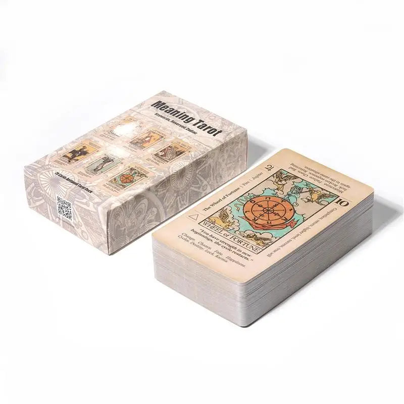 🃏 Beginner’s Tarot Deck – Pocket-Size Cards with Keywords & Reversed Meanings