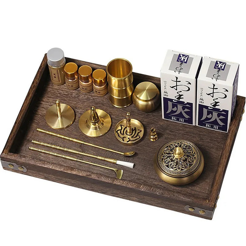 🛠️Incense Crafting Kit  – Brass Burner & Ritual Tools for DIY Sacred Scents