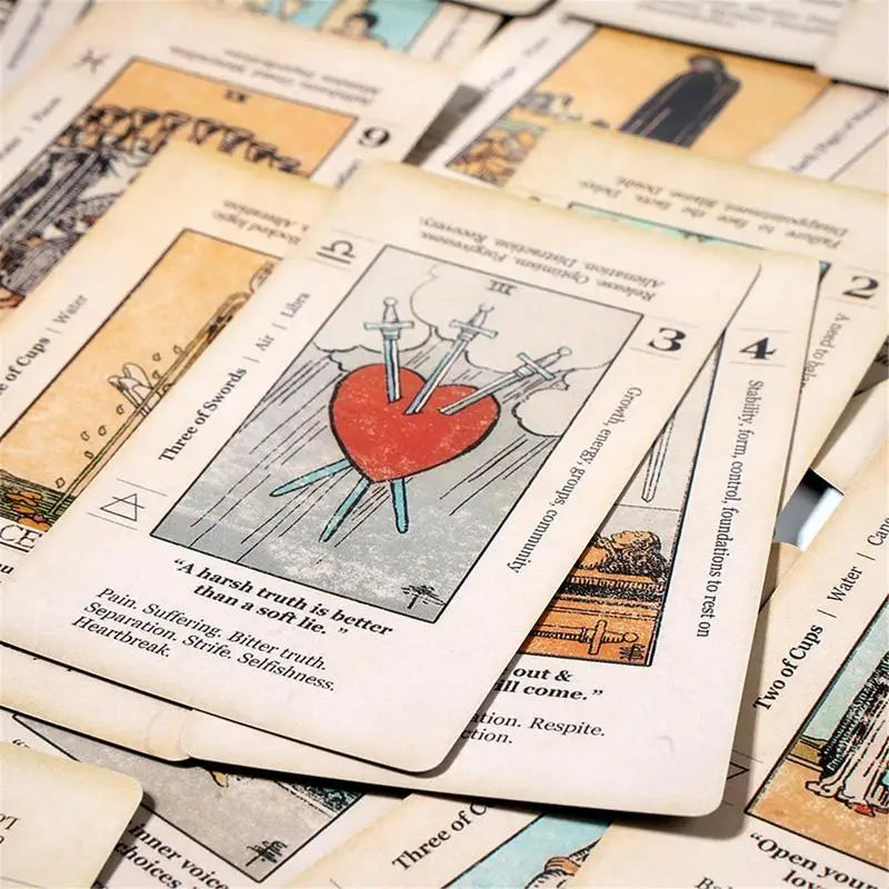 🃏 Beginner’s Tarot Deck – Pocket-Size Cards with Keywords & Reversed Meanings