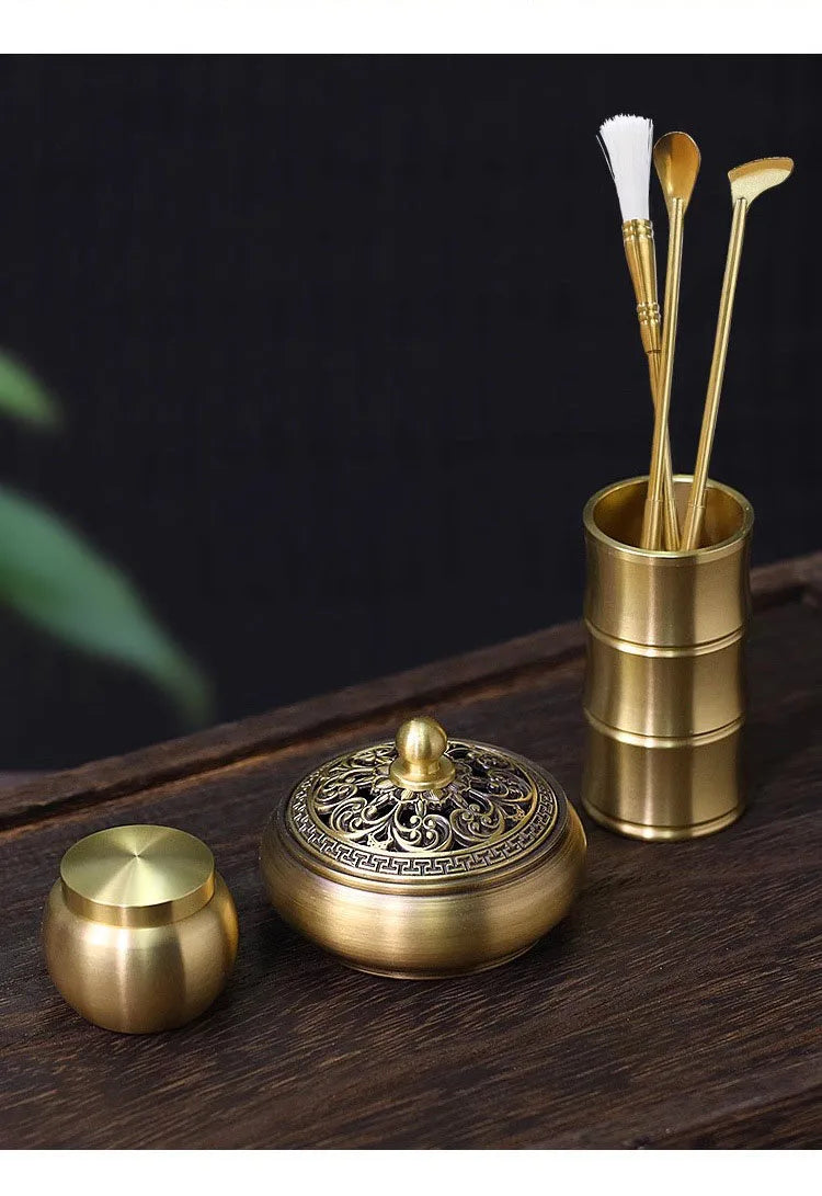 🛠️Incense Crafting Kit  – Brass Burner & Ritual Tools for DIY Sacred Scents