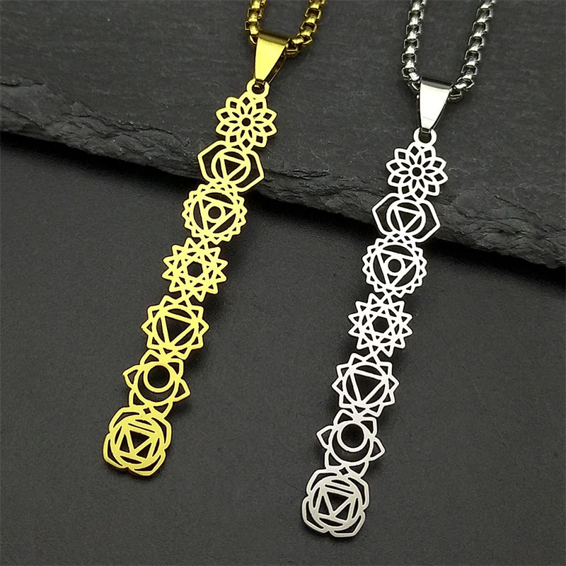 Bloom of Alignment - Chakra Healing Necklace 🌸