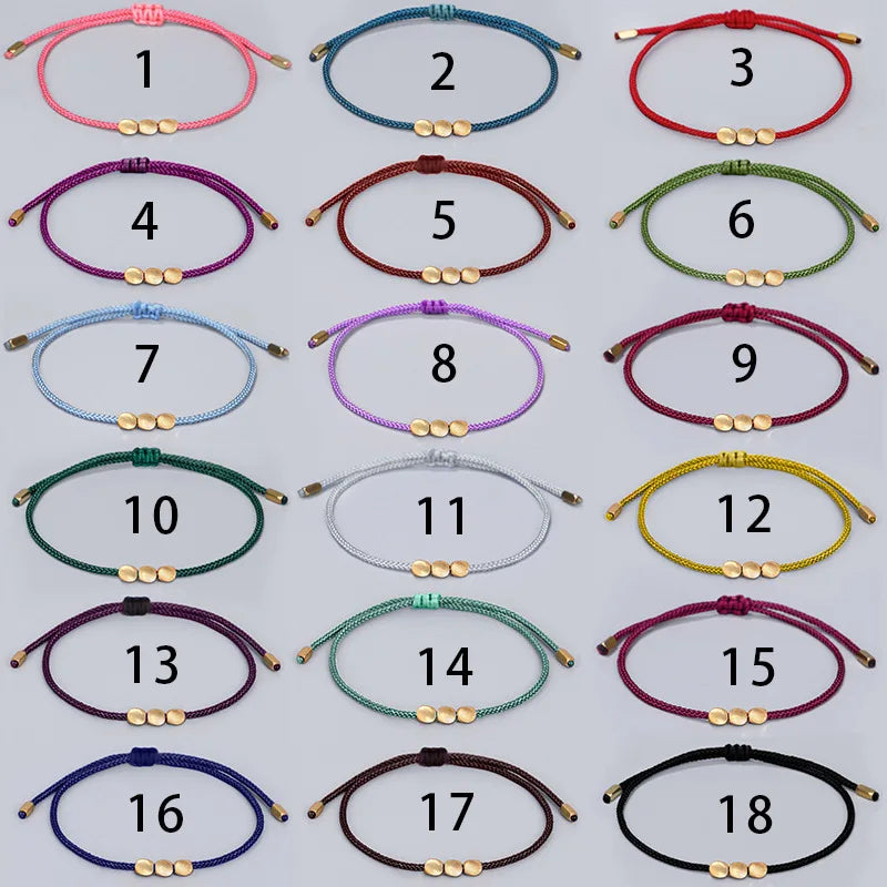 Copper Energy Bracelet – Ritual Thread in Protective Colors