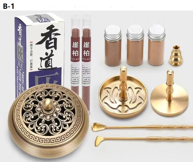 🛠️Incense Crafting Kit  – Brass Burner & Ritual Tools for DIY Sacred Scents
