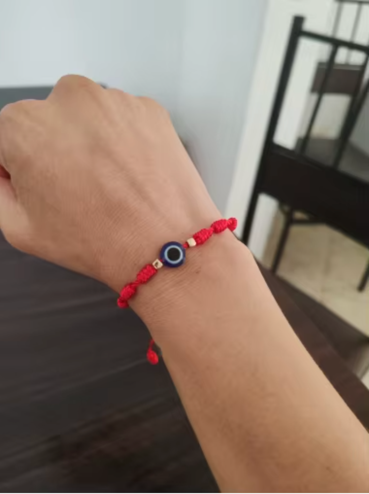 7 Knots Red Evil Eye Braided Bracelet — Lucky Amulet