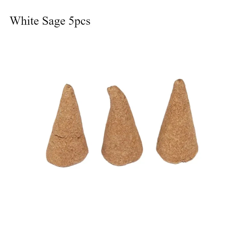 🌿Palo Santo & White Sage Cones – Cleansing Incense for Ritual & Daily Energy Shift