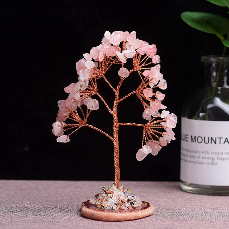 Crystal Money Tree 🌳 – Mini Tree of Life for Prosperity, Energy & Harmony