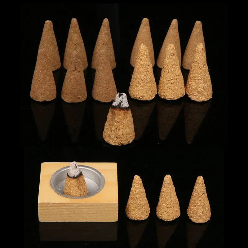 🌿Palo Santo & White Sage Cones – Cleansing Incense for Ritual & Daily Energy Shift