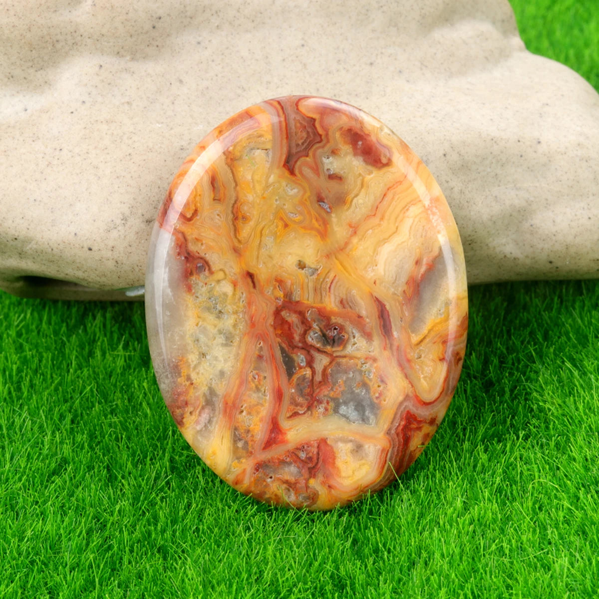 🫶 Thumb Worry Stone – Pocket-Sized Calm & Crystal Focus