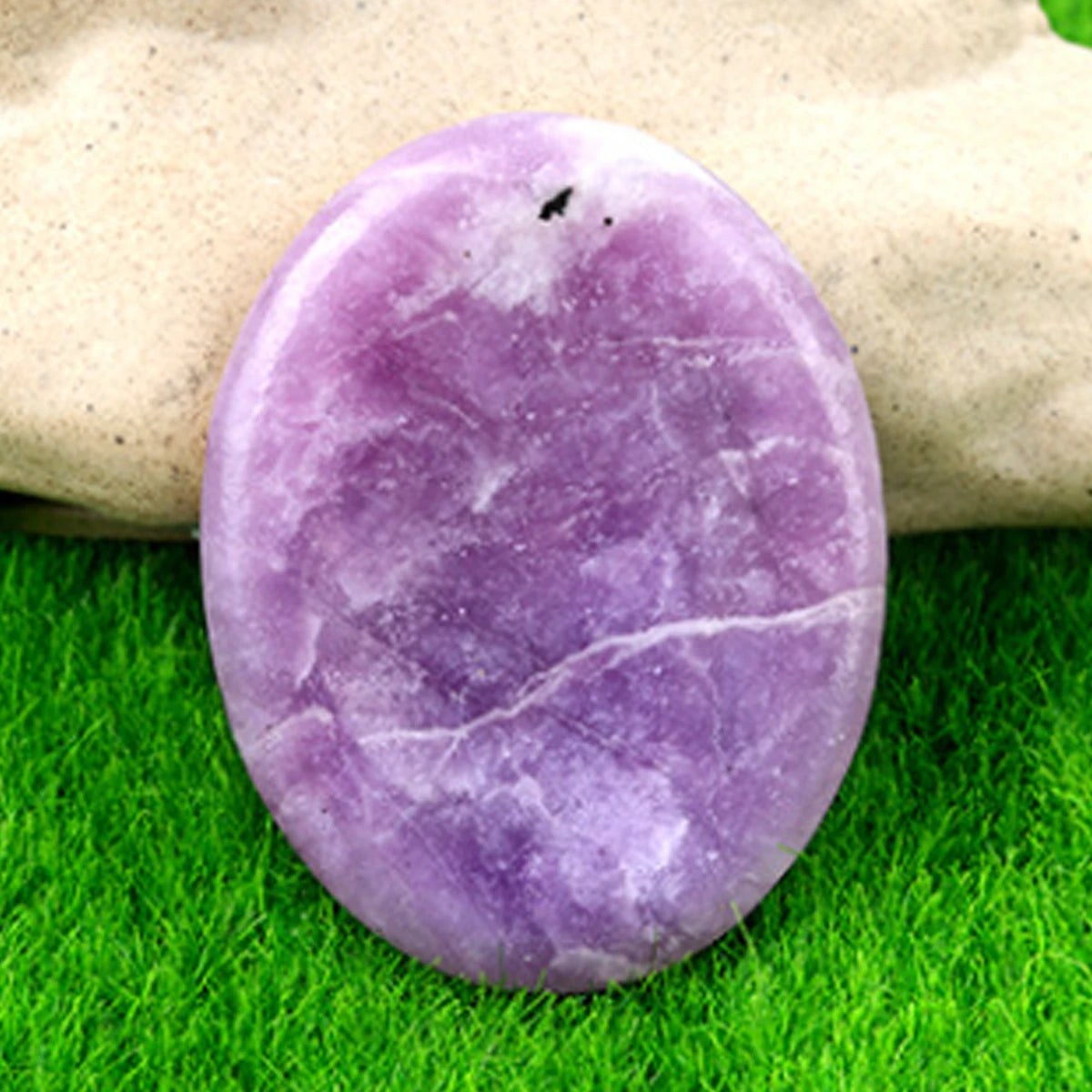 🫶 Thumb Worry Stone – Pocket-Sized Calm & Crystal Focus