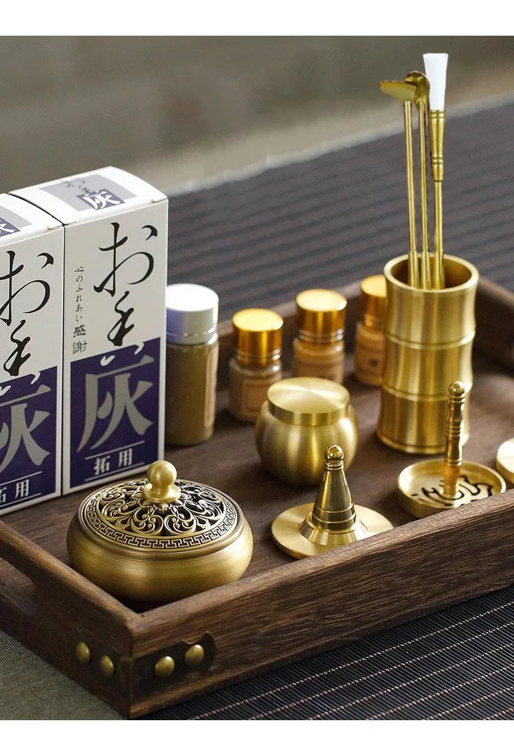 🛠️Incense Crafting Kit  – Brass Burner & Ritual Tools for DIY Sacred Scents